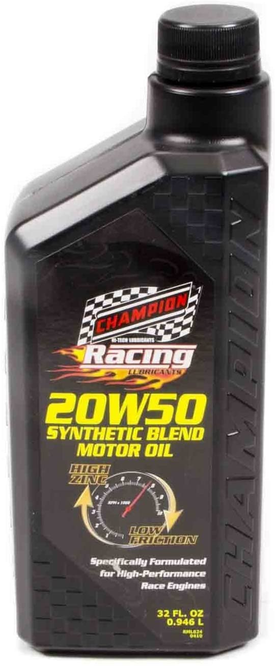 Champion Brands 4111H 20w50 Synthetic Racing Oil , 1 quart