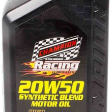 Champion Brands 4111H 20w50 Synthetic Racing Oil , 1 quart