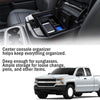 JoyTutus Center Console Organizer Tray for 2019 Chevy Silverado 1500 / GMC Sierra 1500 and 2020 Chevy Silverado/GMC Sierra 1500/2500/3500HD Armrest Storage Box