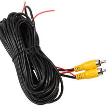 Car Bus Trailer Truck RCA Reverse Rear View Parking Camera Video Cable with Detection Wire Reverse Trigger Cord for GPS Navigation (12 Meters/40FT)