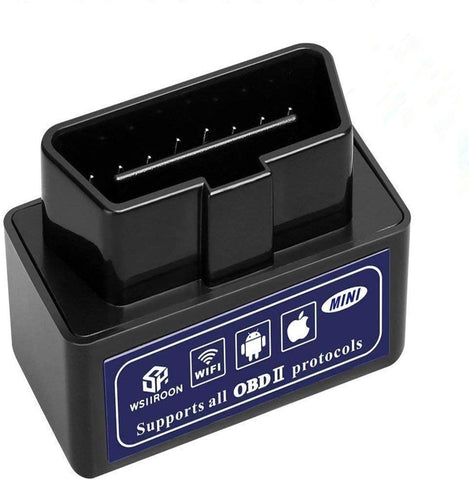 wsiiroon Car Wifi OBD 2, OBD2 Scan Tool, Car OBDII Scan Tool Auto Diagnostic Scanner Code Reader/Scan Tool Check Engine Light for IOS & Android (Black)