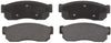 ACDelco 17D233 Professional Organic Front Disc Brake Pad Set