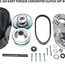 BLAST LED - Predator 212CC GO Kart Torque Converter Clutch 10 Tooth 420 Chain 19.05mm 3/4" Bore + 5 FEET 420 Pitch Chain & 10T Sprocket