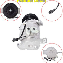 WFLNHB AC Compressor A/C Clutch, A/C Ports 4 Grooves Replacement for 2000-2014 Cadillac Chevy GMC Hummer 4.8L 5.3L 5.7L 6.0L 6.2L 8.1L CO 29002C 25891791 25940199 89024907