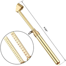 CZC AUTO Brass Tire Pressure Gauge, Dual Head Truck Air Gage, Accurate Mechanical Dually Chuck Wheel Service Checker for Truck Bus Car RV ATV Motorcycle Bike, 1-11kg/c㎡ 10-160lb/in2 (Brass, 1 Pack)