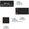 ML3-12 - 12 Volt 3 AH SLA Battery Mighty Max Battery Brand Product