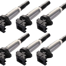 FEIPARTS Set of 6 Ignition Coils Fit for BMW 2003-2017 Compatible with Part-numbers: UF667