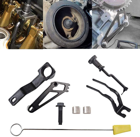 N/R Engine Repair Tool Kit for Ford 4.6L/5.4L/6.8L 3V - Valve Spring Compressor, Cam Phaser Lockout kit,Crankshaft Positioning Tool, Cam Phaser Holding Tool, Timing Chain Locking Tool & Pulley Bolt