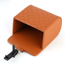 Car Storage Box，Car Universal Storage Pouch Bag Phone Mod Sun Glass Box Holder Pocket Organizer Brown