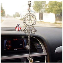 SZWGMY Car Auto Rearview Mirror Pendant Crystal Lucky Star Hanging Ornament Car Accessories Interior Decoration Home Decor … (B)
