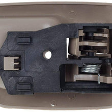 AUTEX 2pcs Interior Door Handles Front Left Right Driver Passenger Side Compatible with Toyota Sienna 1998 1999 2000 2001 2002 2003 Door Handles Light Brown 80533 6927808010E0 80504