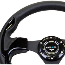 NRG Innovations RST-001BK Race Style 320mm Sport Steering Wheel with Black Trim