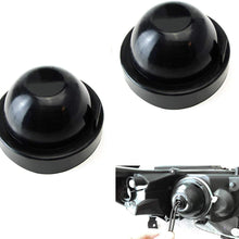 iJDMTOY (2) 95mm Rubber Housing Seal Caps Compatible With Headlight Install Xenon Headlight Kit, Aftermarket Headlamp or Retrofit