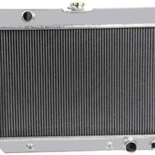 OzCoolingParts 4 Row Core Full Aluminum Radiator + 2 x 12" Fan w/Louver Shroud + Thermostat Kit for 1963-1968 1964 1965 66 67 Chevy Bel-Air/Impala/Biscayne/Cappice, Many Chevy GM Cars