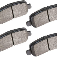 Ineedup Ceramic Brakes Pads Rear fit for 2005-2008 Buick Allure, 2005-2009 Buick LaCrosse, 2011-2013 Chevrolet Impala, 2014-2016 Chevrolet Impala Limited, 2004-2008 Pontiac Grand Prix