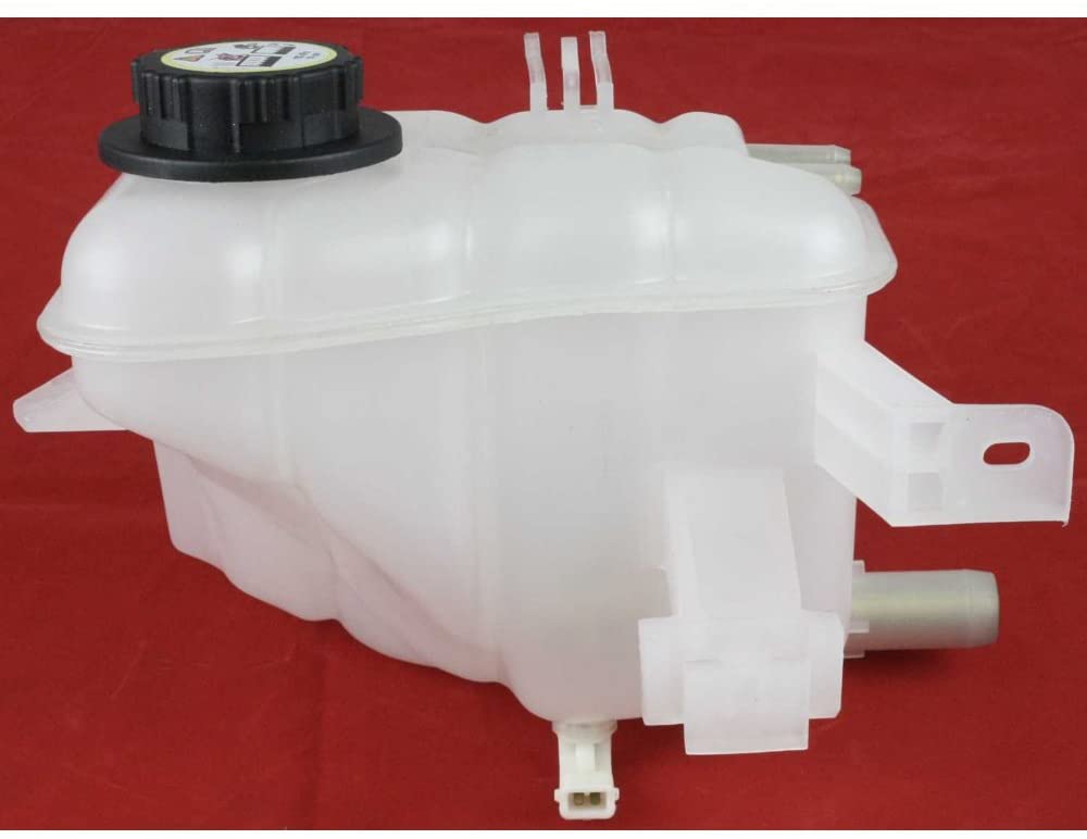 Coolant Reservoir Expansion Tank compatible with Mercury Sable Taurus 96-05 Dohc Eng. W/Cap W/Low Fluid Sensor Plastic