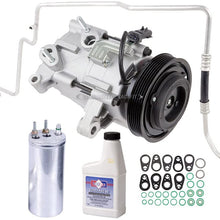 AC Compressor & A/C Kit For Jeep Liberty V6 2006 2007 - Includes Drier Filter, Expansion Valve, PAG Oil & O-Rings - BuyAutoParts 60-81200RK NEW