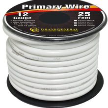 Grand General 55253 Primary Wire 100ft Roll (with Spool for trucks, automobile and more, Black)