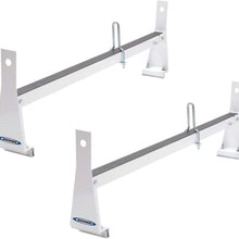 Werner VR401-W 2 Bar Steel Ladder Rack for Vans (White)