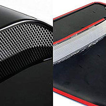 ICBEAMER Black Hood Scoop AERO Dynamic Speed Racer Waterproof Flow w/ 3M Tape No Drill Universal Fit for Auto Vehicle