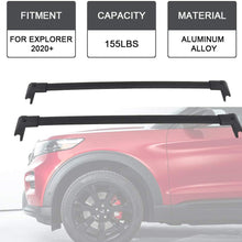 Snailfly Crossbars Fit for 2020 2021 Ford Explorer Black Roof Rack Rails Cross Bars