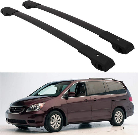 SAREMAS US Black Cargo roof Rack for Honda Odyssey 2005-2010 Roof Racks Cross Bars Rail Luggage Carrier