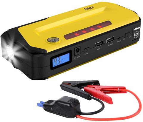 Balight Portable Car Jump Starter, 800A Peak 18000mAh 12V (up to 6.5L Gas/5.0L Diesel),QDSP Emergency Battery Jump Pack/Charger with USB,Type-C Port,LED FlashLight,LCD Screen,Compass