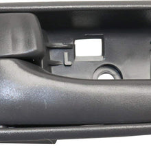 Interior Door Handles Compatible with Toyota Camry 02-06 Set of 2 Front or Rear Left and Right Side Plastic Gray W/door lock button