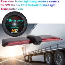 HD IP68 1280pixels Third Roof Top Mount Brake Lamp Reverse Rear View Backup Camera Angle and Distance Adjustable IR Night Vision for V W Crafter 2017 (Reversing Camera)