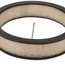14 Inch Partial Finned Round Air Cleaner Set, Black Aluminum