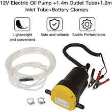 Upgraded 12V 60W Oil Change Pump Extractor, 250L/Hour Diesel Fluid Oil Quick Extract Transfer Pump Scavenge Suction Kit for Car, Boat, Motorbike, Truck, RV, ATV and Other Vehicles