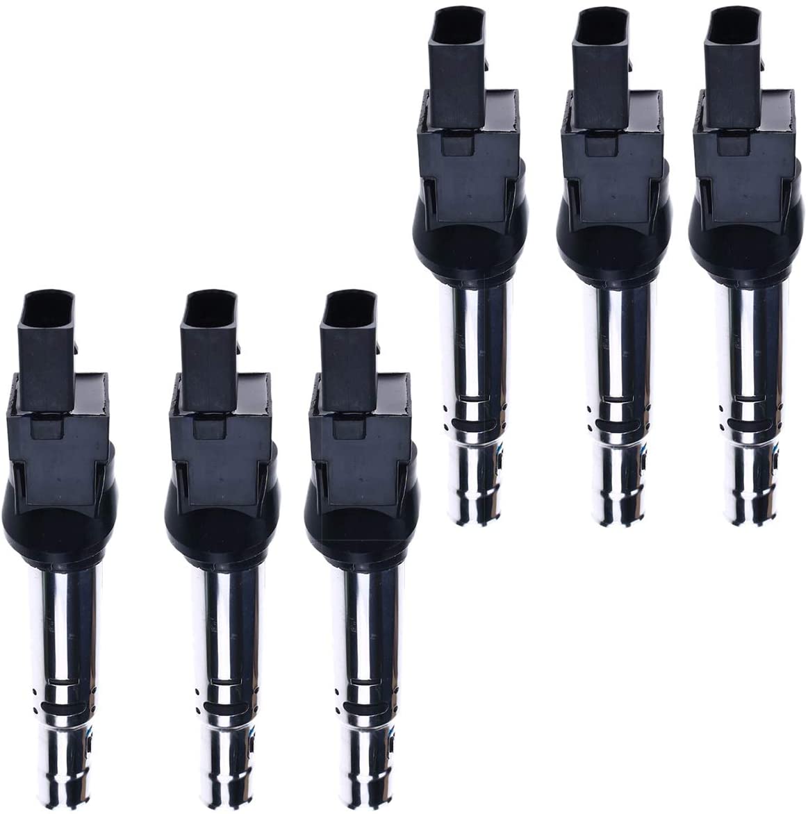 A-Premium Ignition Coil Pack Compatible with Audi Q7 2009-2010 Volkswagen Atlas CC Passat Touareg V6 3.6L 6-PC