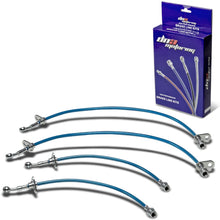 Replacement for Honda S2000 Stainless Steel Hose Brake Line Set (Blue) - AP1 S2K