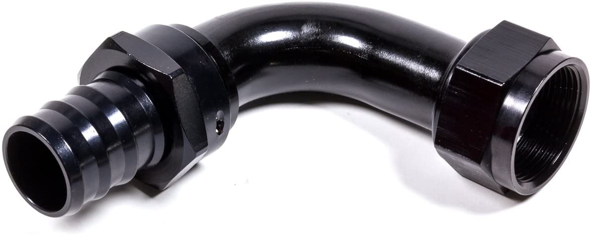 Fragola 209020-BL Black One Size Hose Fitting #20 90 DegPush Lock
