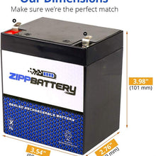 Chrome Battery 12V 4.5AH SLA Battery- Rechargeable, Replacement for Security Systems