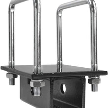 OxGord RV Bumper Hitch Bike Rack Carrier Receiver Adapter for 4 inch Square Rear Bar Frame Mount Car Accessory