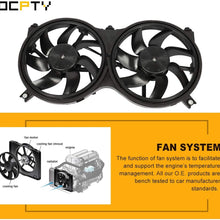 OCPTY Replacement Cooling Fan Assembly for 2013 2014 2015 2016 2017 2018 for Infiniti JX35 QX60 for Nissan Pathfinder