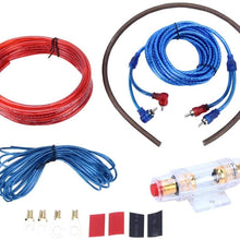 QGT Auto Parts YH-128 1200W Car Amplifier Audio Power Cable Subwoofer Wiring Installation Kit with High Performance RCA Interconnect