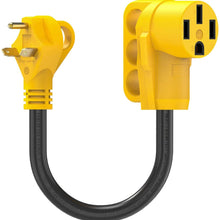 Kohree 30 Amp to 50 Amp RV Plug Adapter Heavy Duty Dogbone Electrical Power Adapter with Grip Handle, 30M/50F 125V/3750W, 18 Inches