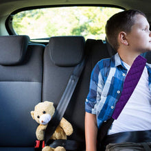 MIRKOO Car Seat Belt Cover Pad, 2-Pack Soft Car Safety Seat Belt Strap Shoulder Pad for Adults and Children, Suitable for Car Seat Belt, Backpack, Shoulder Bag, Laptop Computer Bag (Purple)