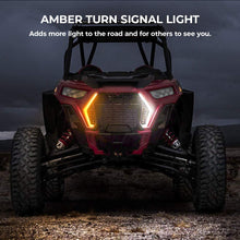 RZR Turn Signal light, KEMIMOTO IP67 Front Signature/"Fang" Light Assembly Compatible with 2019 Polaris RZR XP 1000 Turbo
