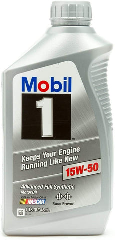 Mobil 1 Supersyn Fully Synthetic Motor Oil, 15W-50, quart (201)