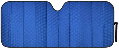 Motor Trend AS-312-BL Blue Front Windshield Shade-Jumbo Accordion Folding Auto Sunshade for Car Truck SUV-Blocks UV Rays Sun Visor Protector-Keeps Your Vehicle Cool-66 x 27 Inch