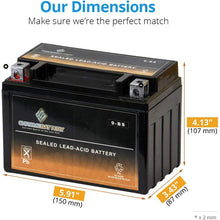 Chrome Battery YTX9-BS lead_acid_battery