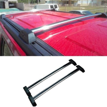 HANSCOSTAR 2pcs Silver Al Roof Rack Cross Bars Top Rail w/Lock + Key For 2006-2010 Hummer H3/H3T