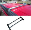 HANSCOSTAR 2pcs Silver Al Roof Rack Cross Bars Top Rail w/Lock + Key For 2006-2010 Hummer H3/H3T