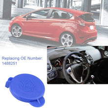 Terisass Windscreen Washer Bottle Cap 1488251 42mm Diameter Auto Wind Shield Washer Fluid Reservoir Bottle Cap Fit for Ford Fiesta MK6 2001 2002 2003 2004 2005 2006 2007 2008