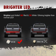 Partsam 60" 90LED Tailgate Light Bar Red White Backup Reverse LED Strip Turn Signal Brake Stop Indicator Tail Light Replacement for Most Cars, Trucks, SUV, RV, Van, Trailers