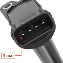 A-Premium Ignition Coils Pack Replacement for Lexus CT200H 2011-2016 Toyota Corolla 2009-2016 Matrix Prius Prius Plug-In Prius V Scion IM XD 1.8L 4-PC Set