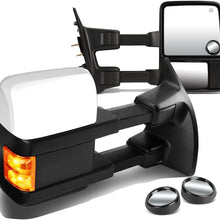 DNA Motoring TWM-027-T999-CH-AM+DM-SY-022 Pair of Towing Side Mirrors + Blind Spot Mirrors